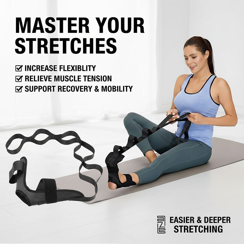 Pilates Yoga Joint - ヨガレッグストレッチバンド セグメント式ストレッチバンド ピラティストレーニング 足首関節矯正 スポーツ ZBHL006