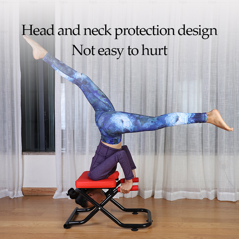 Pilates Yoga Chair - 多機能ヨガヘッドスタンドベンチ ピラティスヨガ ショルダースタンド ヨガ反転椅子 折りたたみ式
