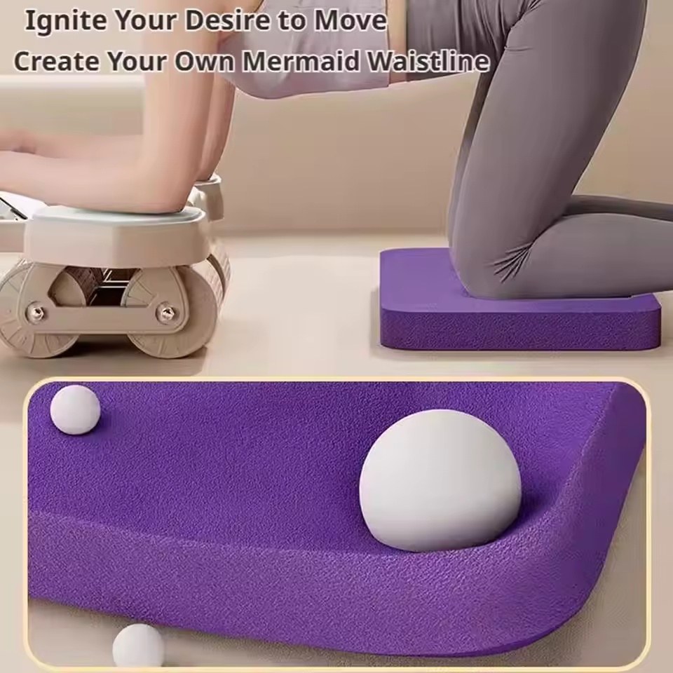 Pilates Yoga Joint - 1個入りノンスリップフォームバランスパッド、ヨガ・ピラティス・ダンベルトレーニング用肘サポートクッション、関節安定性ジムワークアウトマット