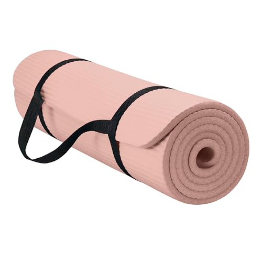 厚手のヨガマット、簡単な留め具付きキャリングストラップ付きエ - Pilates Yoga Joint のレビューと価格