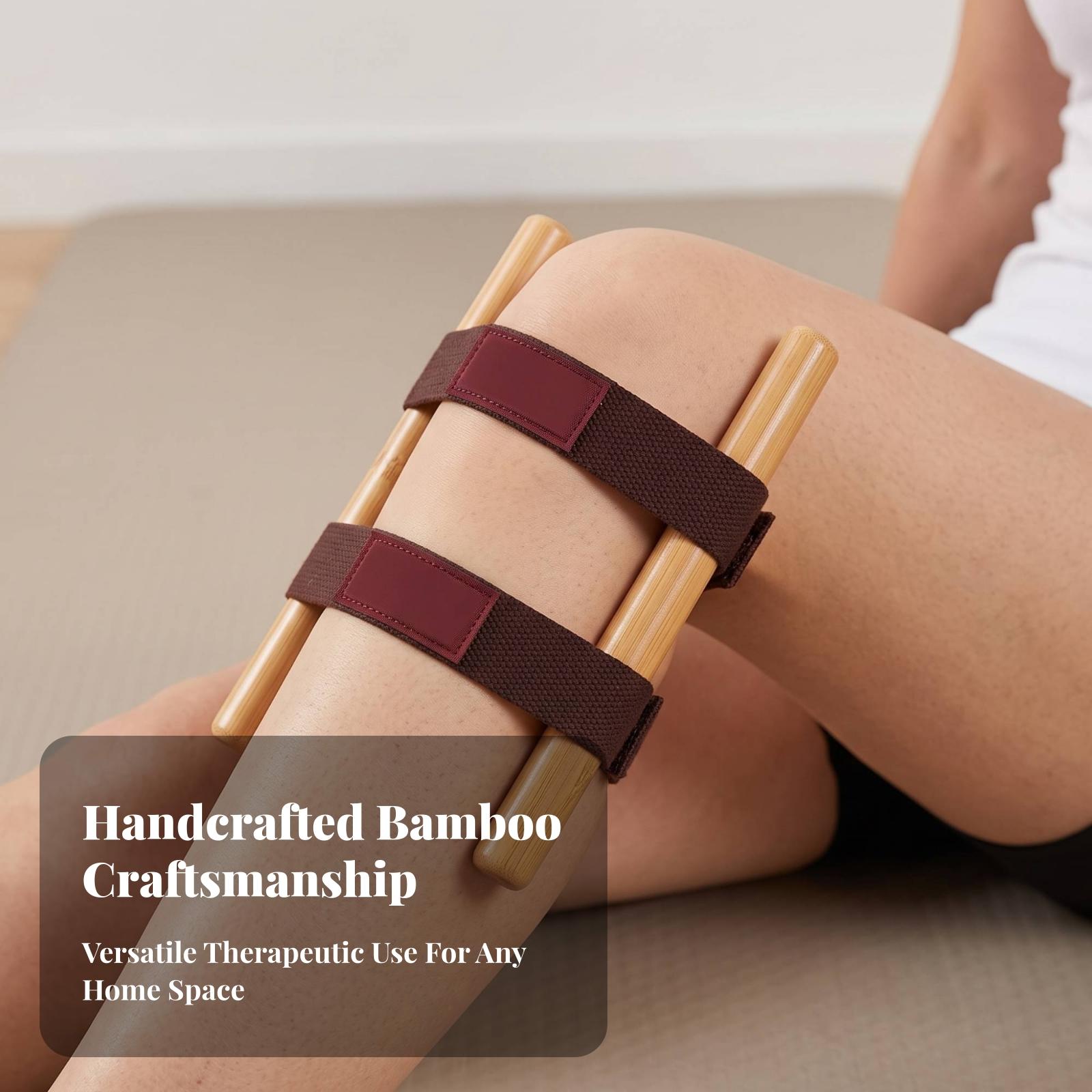 竹製ヨガ膝用セラピーロッド。体のバランスと関節の位置を整え、 - Pilates Yoga Joint のレビューと価格