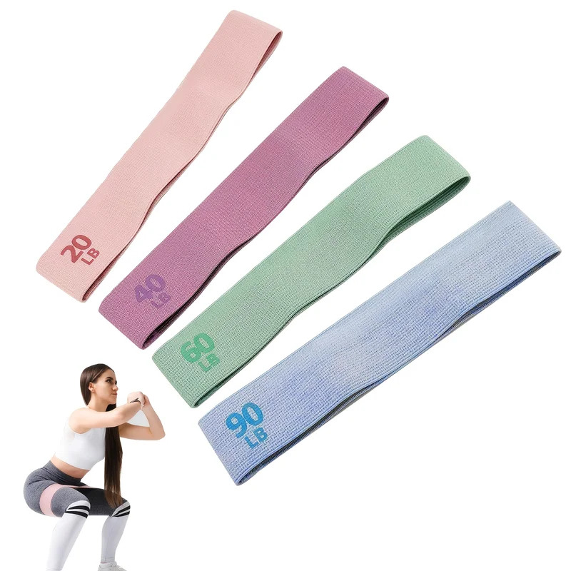 20-90LB ファブリック弾性バンド フィットネス抵抗バン - Pilates Yoga Joint のレビューと価格