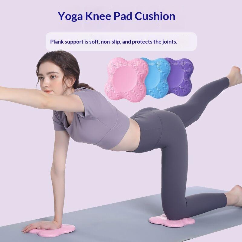 厚手の衝撃吸収ヨガ膝パッド、ソフトで滑り止め加工の関節サポー - Pilates Yoga Joint のレビューと価格