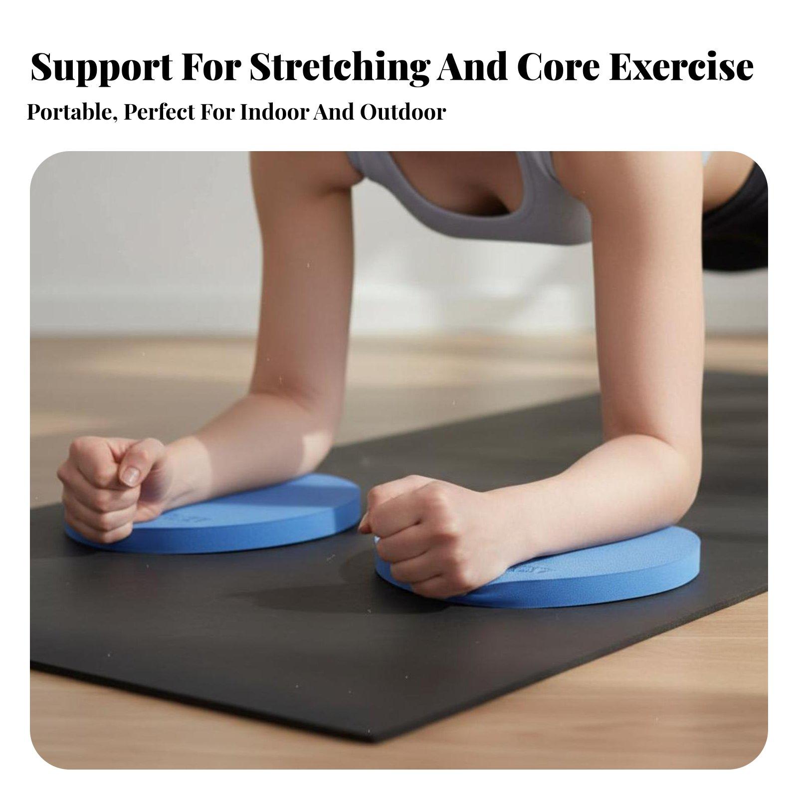 ラウンドヨガ肘パッド 2個セット 高密度フォームクッション  - Pilates Yoga Joint のレビューと価格