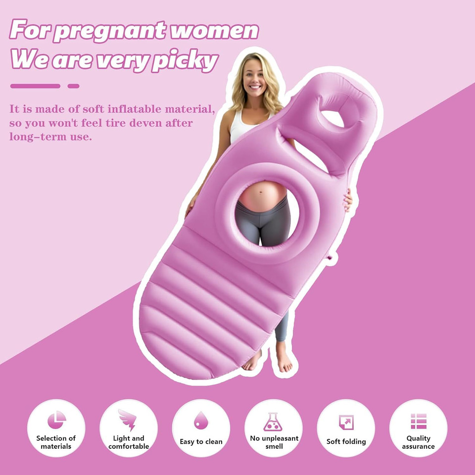 インフレータブル妊娠枕ヨガマット妊婦用インフレータブルマット - Mat Pilates Yoga のレビューと価格
